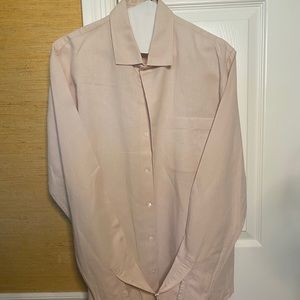 Sandro Baby/Millennial Pink Linen/Cotton Shirt